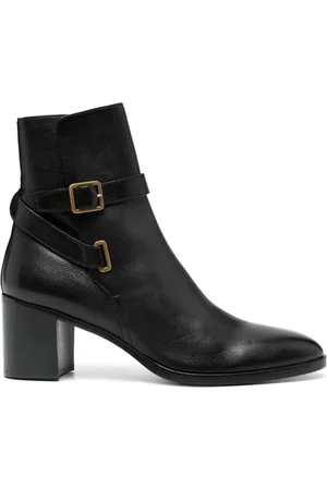 Saint Laurent Dorina 70mm ankelstøvler med sidespænde