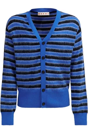 Marni Stribet cardigan med V-hals
