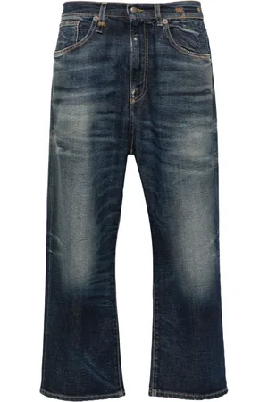 R13 Whiskered boyfriend-jeans