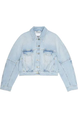Ganni Cropped denimjakke