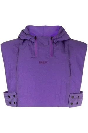 Off-Duty Cropped vest med hætte