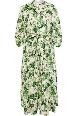 Cara Cara Raya kjole med botanisk tryk