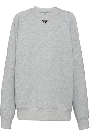 Prada Sweatshirt med trekantet logo