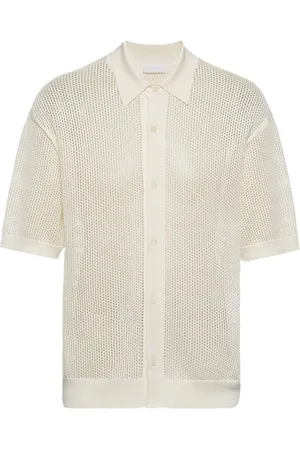 Prada Polotrøje i strik med broderet logo