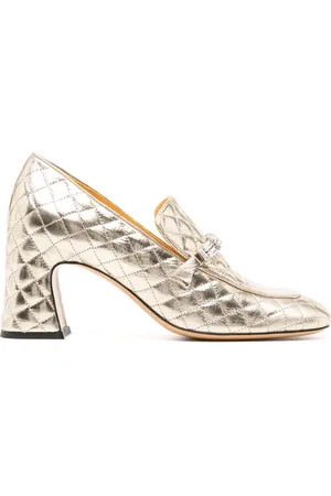 Madison.Maison 64mm quiltede pumps i læder
