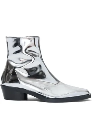 Proenza Schouler Bronco ankelstøvler med spejlvendt finish