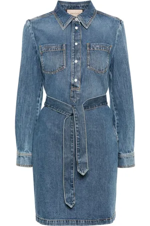 Gucci Denimkjole med Horsebit-detalje