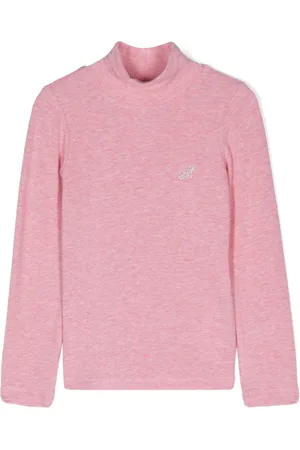 MONNALISA Ribbet top med rhinsten-monogram
