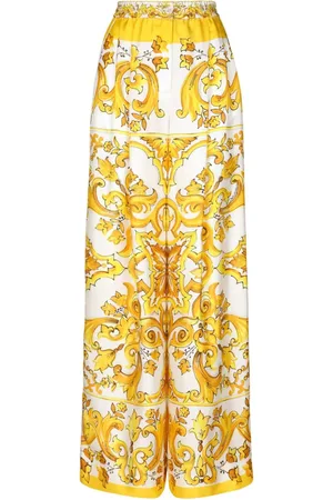 Dolce & Gabbana Silkebukser med brede ben