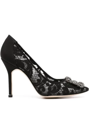 Manolo Blahnik Hangisi 102mm pumps med blonde