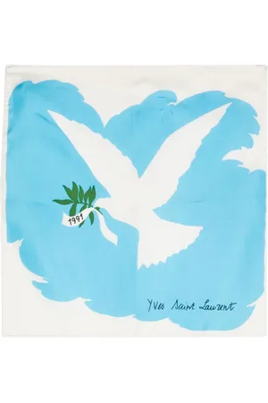 Saint Laurent Tørklæde med logotryk fra 1991