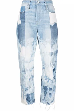Frame Denimjeans med patchwork-design