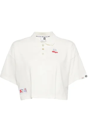 A Bathing Ape Cropped polo i bomuld