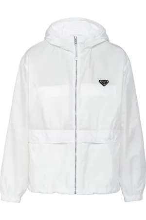 Prada Vindjakke med hætte og logo