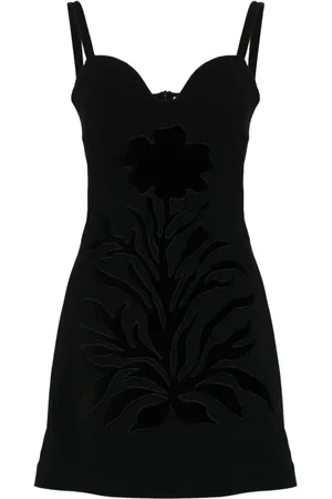 Elie saab Kort bustier-kjole i velour