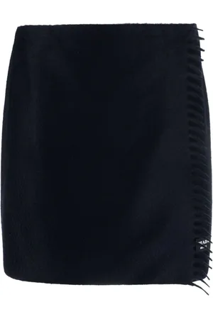 Prada Kort nederdel med tørklæde-stil