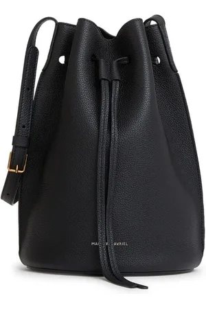 Mansur Gavriel Champagne bucket-taske med logotryk