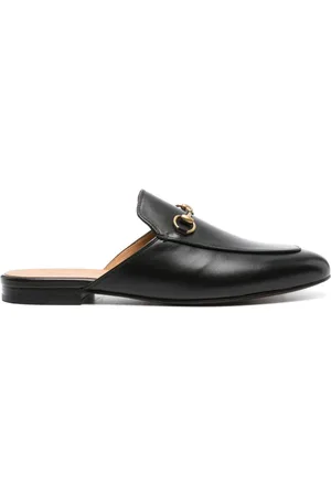Gucci Mules i læder med Princetown Horsebit-detalje