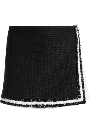 ALICE+OLIVIA Tofarvet Darma buksenederdel i tweed