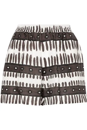 Maison La Plage Shorts med abstrakt tryk