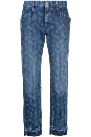 Marant Etoile Jeans med smal pasform og paneler
