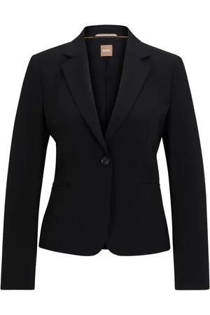 HUGO BOSS Enkeltradet blazer med hakrevers