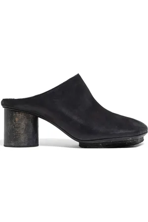 UMA WANG Mules i læder med blokhæl