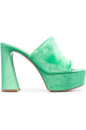 Gianvito Rossi Holly 70mm chenille mules