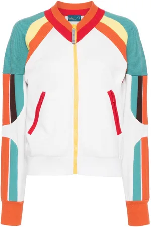 Kolor Jakke med lynlås og colourblocking