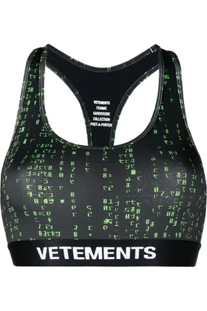 Vetements Cropped vest med logo-bånd