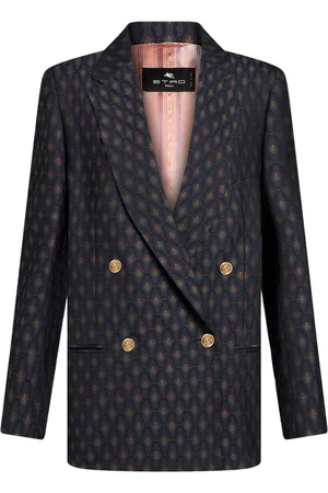 Etro Dobbeltradet jakke i jacquard