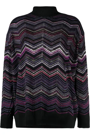 Missoni Zigzag-vævet trøje med rund hals