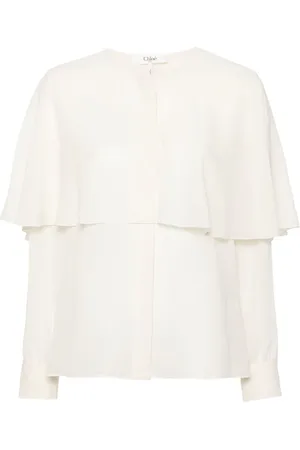 Chloé Silkeskjorte med kappedesign