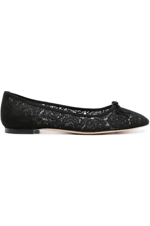 Manolo Blahnik Verizzo ballerinasko med blomsterbroderi