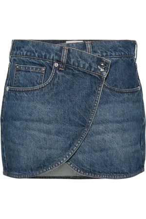 COPERNI Kort denimnederdel med logomærke
