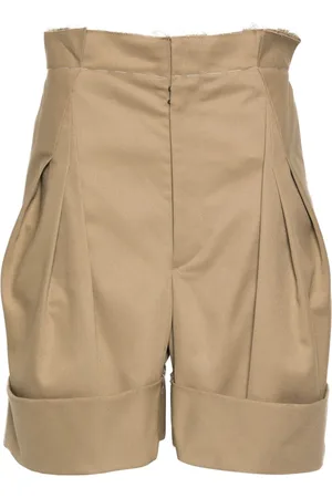 Maison Margiela Skater shorts med plisseret detalje