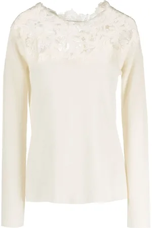 ERMANNO SCERVINO Sweatshirt i kashmir med snøre