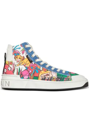 Balmain X Disney high-top sneakers