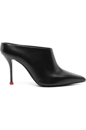 Alexander McQueen Thorn 90 mm mules i læder