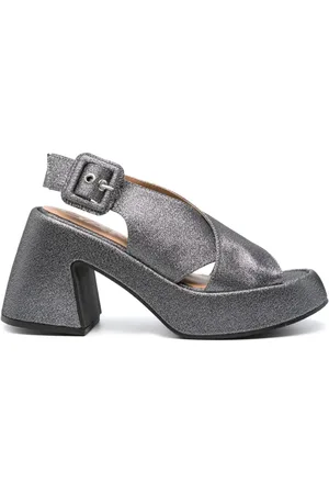 Ganni Sandaler med 95mm glimmerhæl