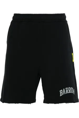 BARROW Shorts med slitageeffekt og smiley-tryk