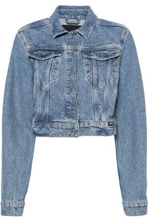 ROTATE Denimjakke med logomærke