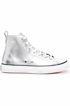 Philipp Plein High-top sneakers med metallisk finish