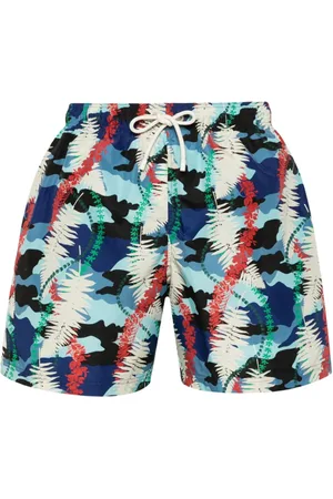 Palm Angels Badeshorts med bladtryk