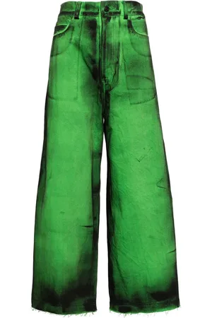 MELITTA BAUMEISTER Jeans med brede ben og falmet effekt