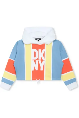 DKNY Hættetrøje med stribedetalje