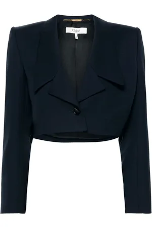 Chloé Cropped enkeltradet blazer
