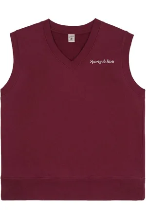 Sporty & Rich Klassisk vest med broderet logo