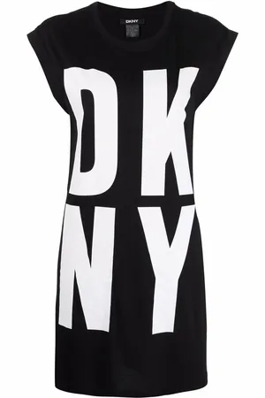 DKNY Lang vesttop med logotryk