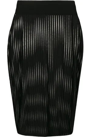 MAISON CLOSE Stribet pencil-nederdel